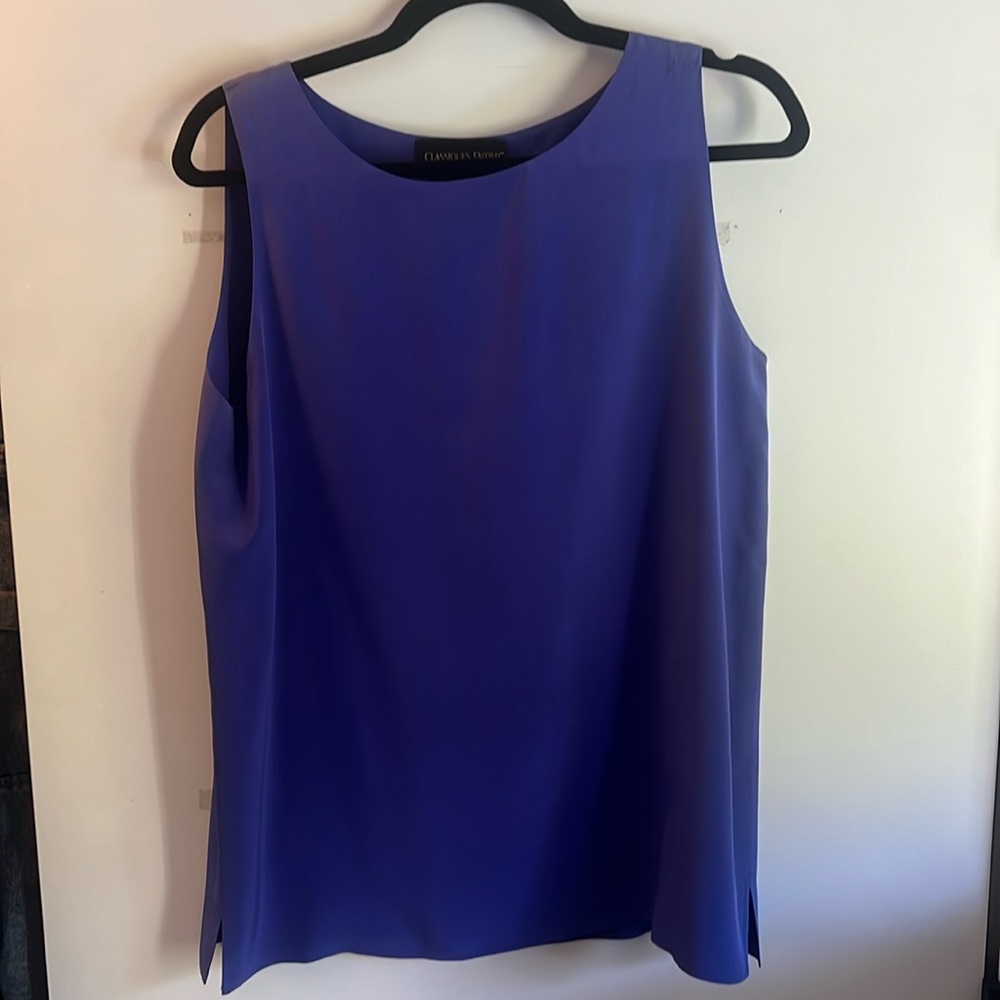 100% Silk Tank, Size 8